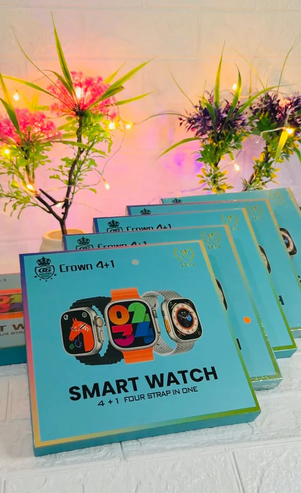 4 In 1 Ultra Smart Watch With Emulated Display (random Color)