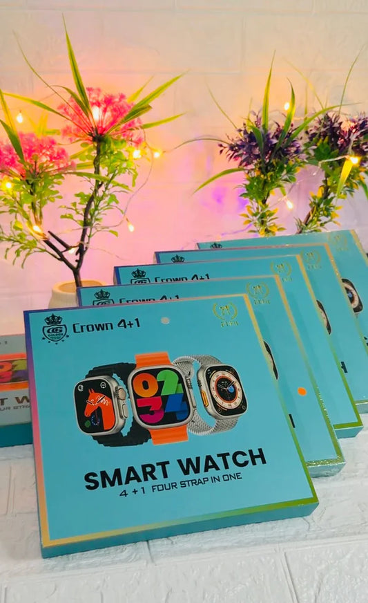 4 In 1 Ultra Smart Watch With Emulated Display (random Color)