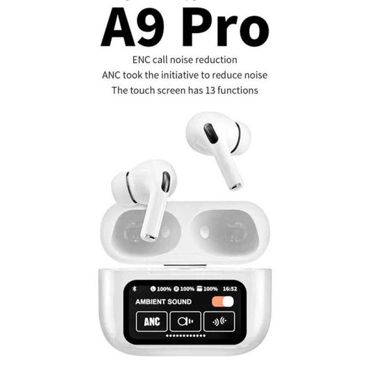 Original A9 Pro Airpods Anc/enc Touch Screen Wireless Earbuds | A9 Airpods Pro | Best Quality Airpods